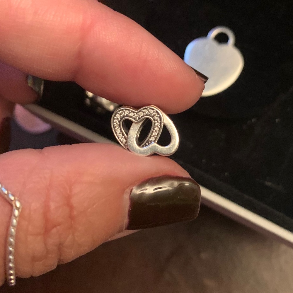 Pandora Entwined Sterling Silver Heart Charm